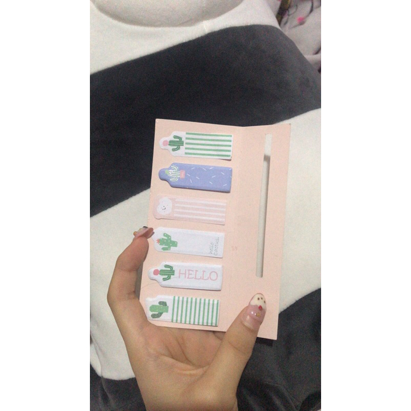 

PINK LILAC PURPLE WHITE CACTUS EDITION STIKY NOTE MR DIY PRELOVED