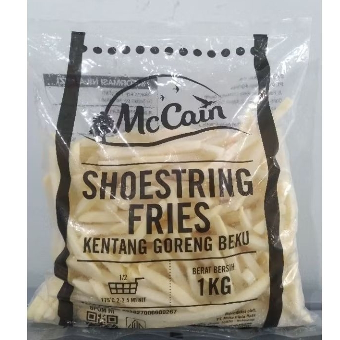 

Mc Cain French Fries Shoestring / Kentang Goreng | Berat Bersih 1 kg