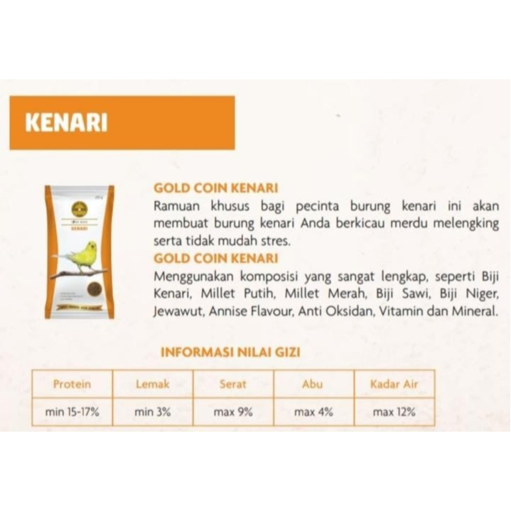 

pakan burung kenari DOS grosir