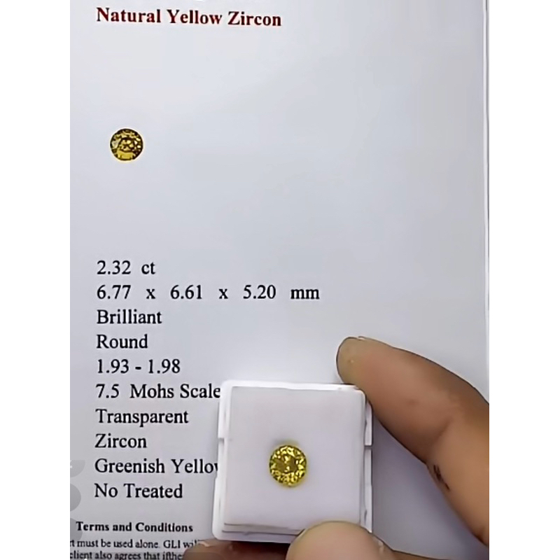 Natural Yellow Zircon yellow Zircon