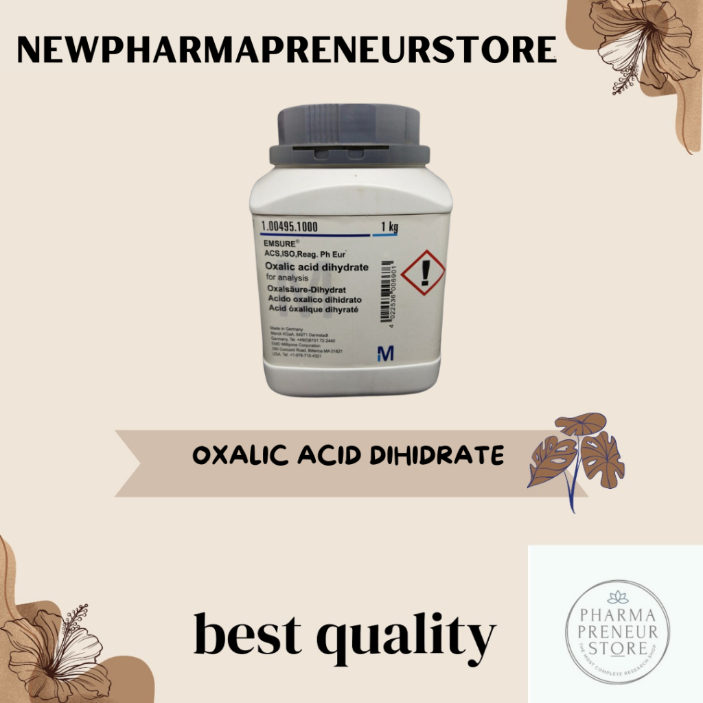 OXALIC ACID DIHIDRATE PRO ANALISA MERCK KEMASAN 50 DAN 100 GRAM