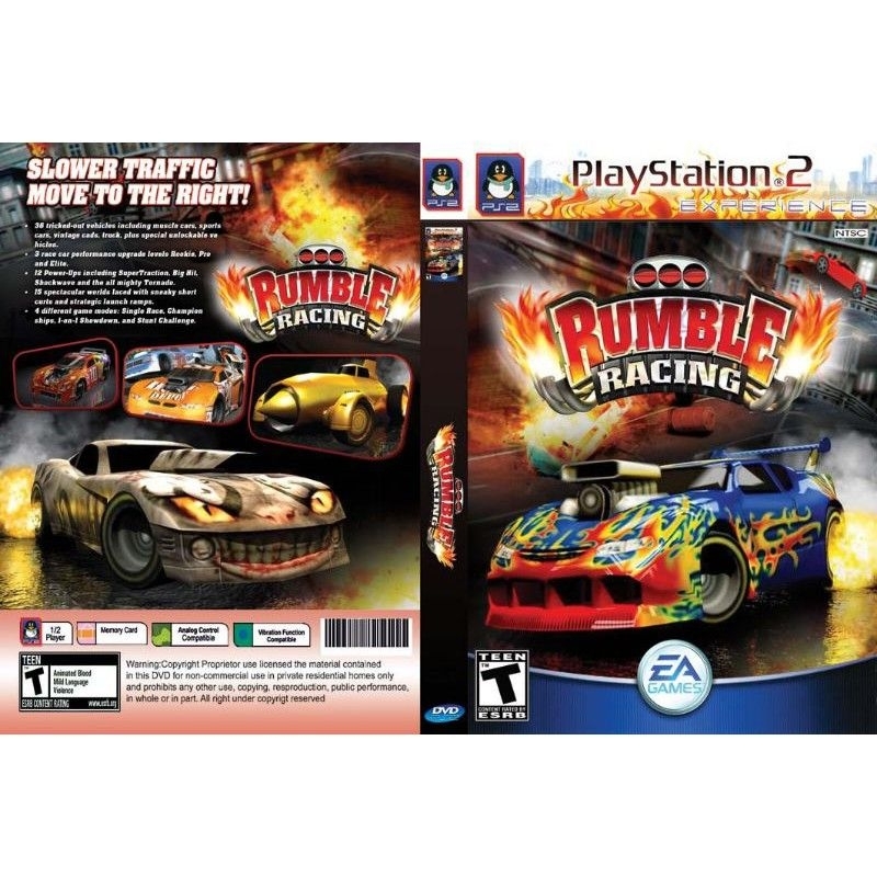 KASET PS2 RUMBLE RACING-KASET PLAYSTATION PS 2 BALAP MOBIL RACING RUMBLE-KASET PS 2 LENGKAP MURAH-KA
