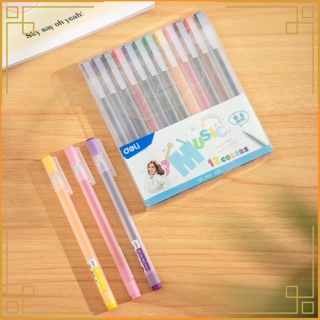 

DELI Pena 12 warna gel 0.5 G19