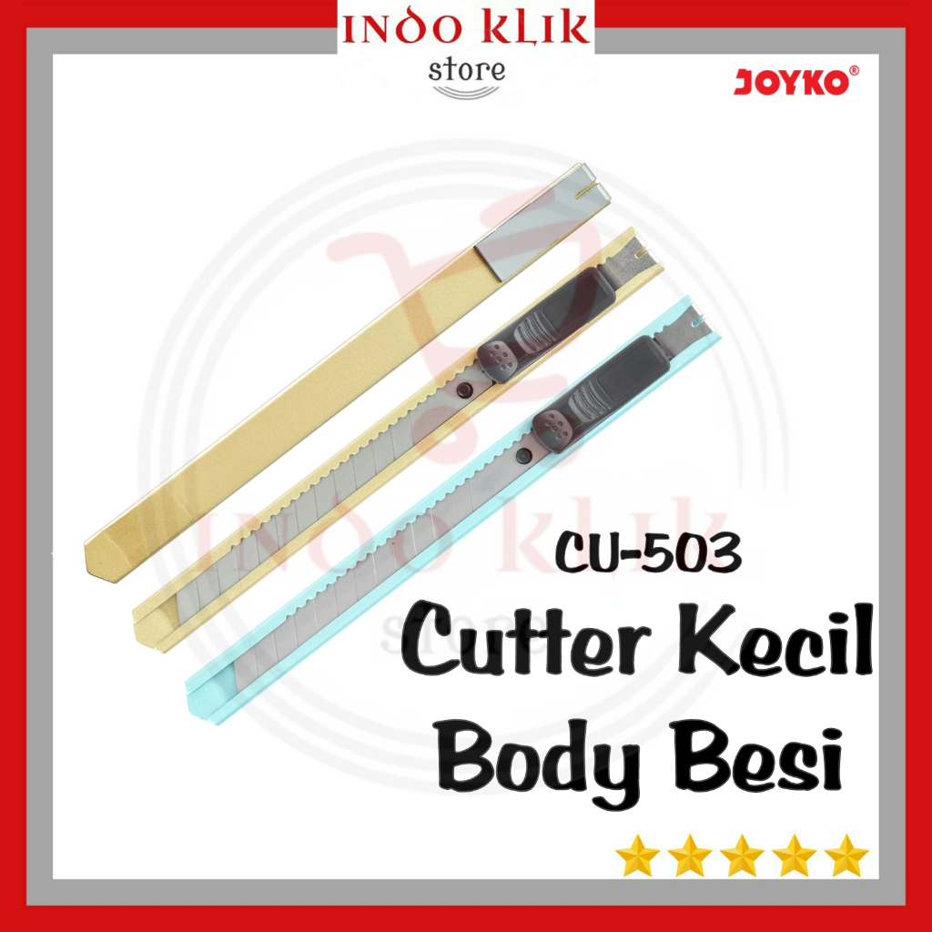 

Cutter Joyko Kecil CU-503 / Alat Potong Kertas Body Besi CU 503 / Pisau Metal CU503