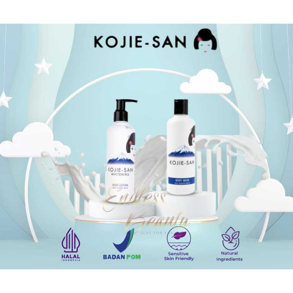 [BPOM] Kojie-San Combo Goat Milk (Body Lotion & Body Wash Package)
