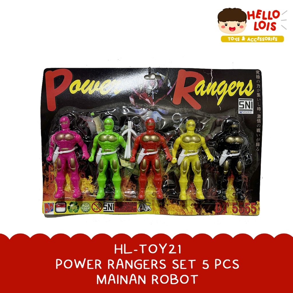 HL-TOY21 POWER RANGER SET / MAINAN ROBOT / MAINAN POWER RANGER