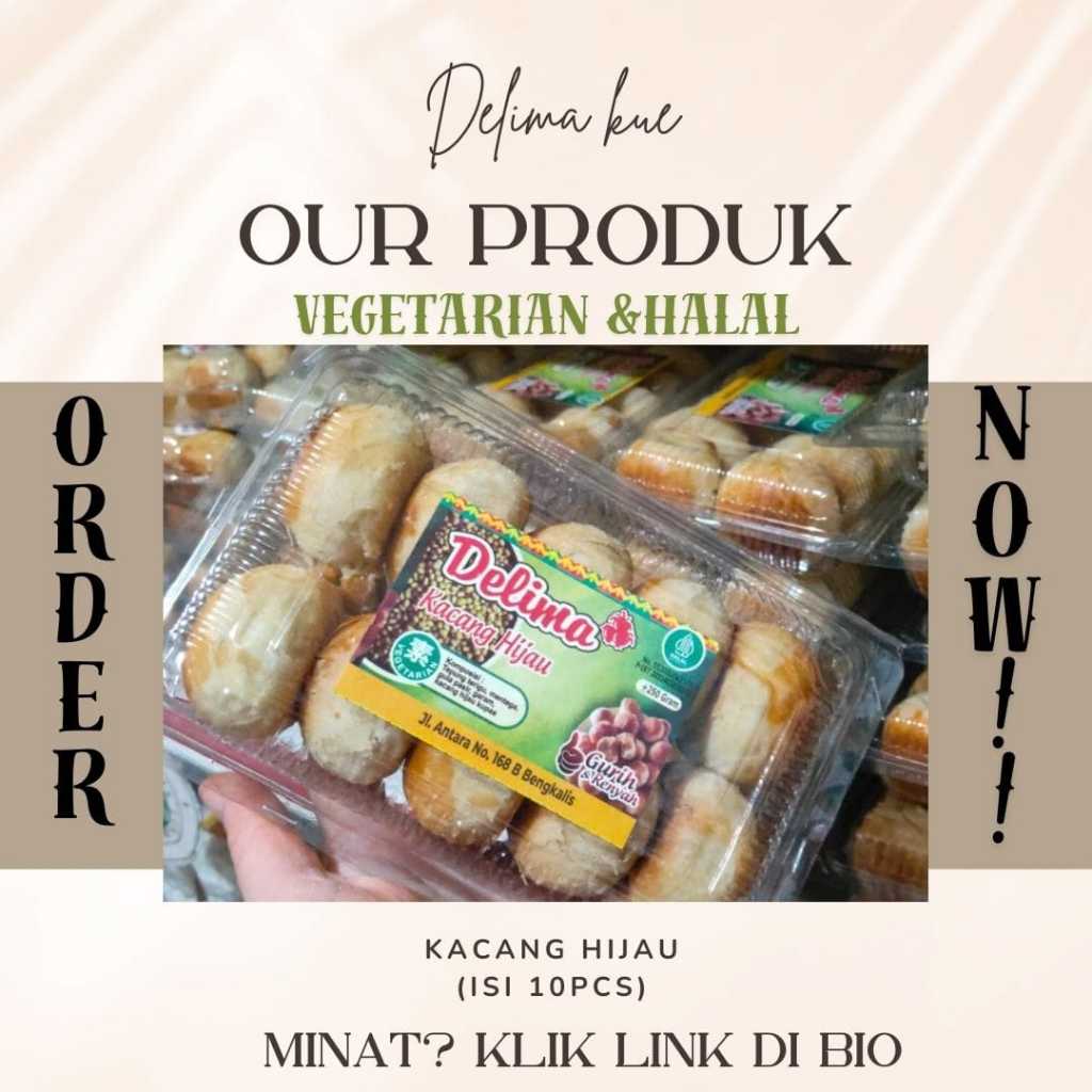 

Delima kue|KACANG HIJAU Khas Riau|Kue kering|Enak&Gurih|100% Halal&Vegetarian