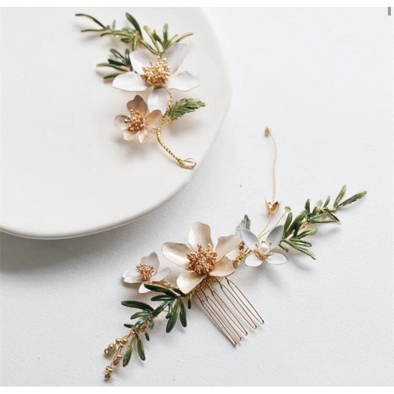 Gold Leaf greek headpiece haircomb hairpiece wedding accessories hairdo