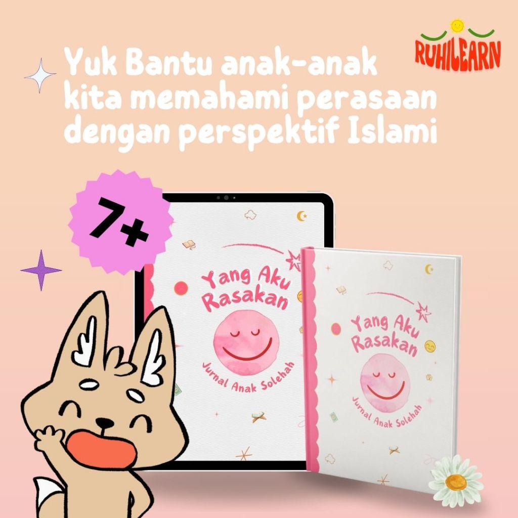 

Jurnal Perasaan Anak Islami | Pink | untuk usia 7,8,9,10 tahun | Bahasa Indonesia