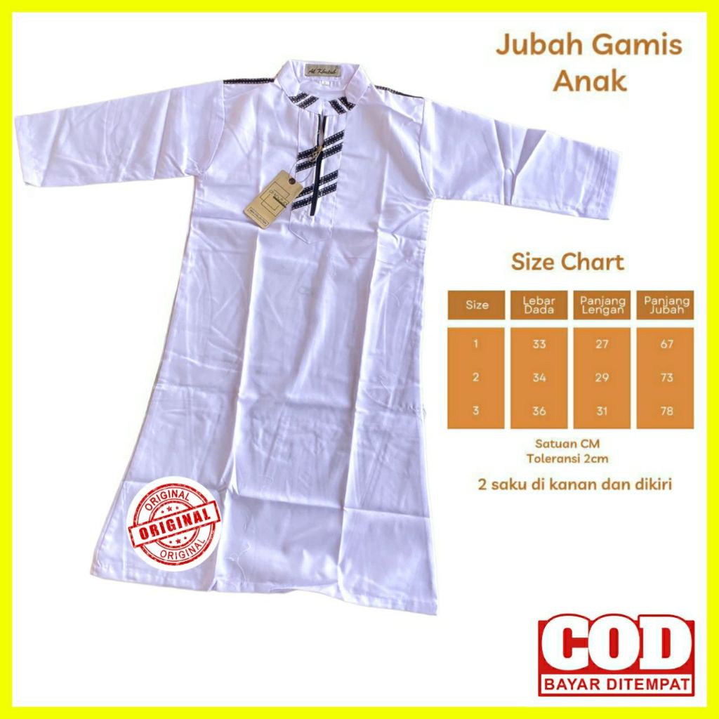 Jubah Anak Laki Polos / Jubah Anak Laki Laki /  / Baju Muslim Jubah Gamis Anak Laki Laki / Gamis Ana