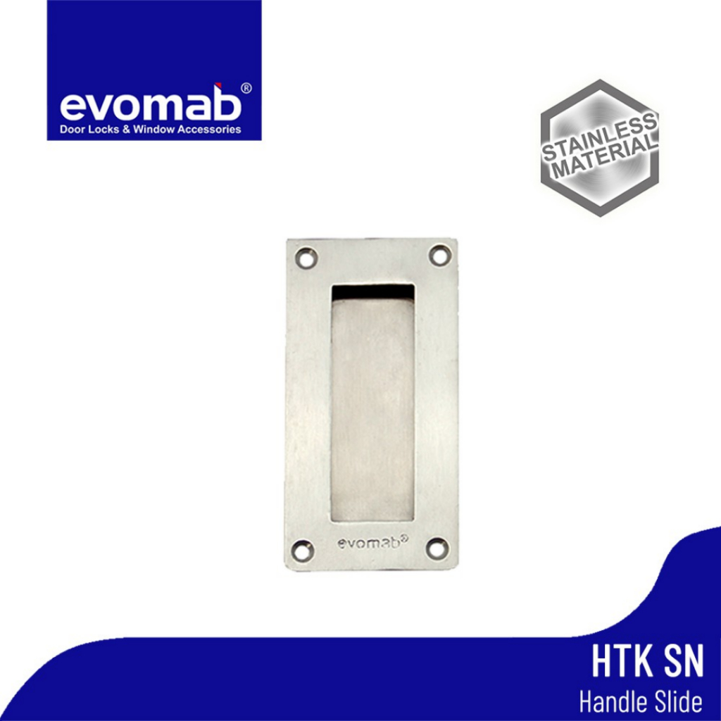 Evomab Handle Tanam / Handle Geser Kotak Pintu Sliding HTK