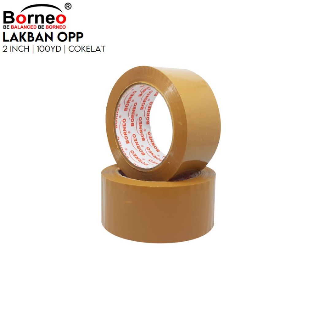 

Lakban Coklat OPP 2 inch x 100 yard / Lakban 100 Yard BORNEO