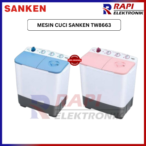 MESIN CUCI SANKEN TW8663 / TW 8663 - 8KG