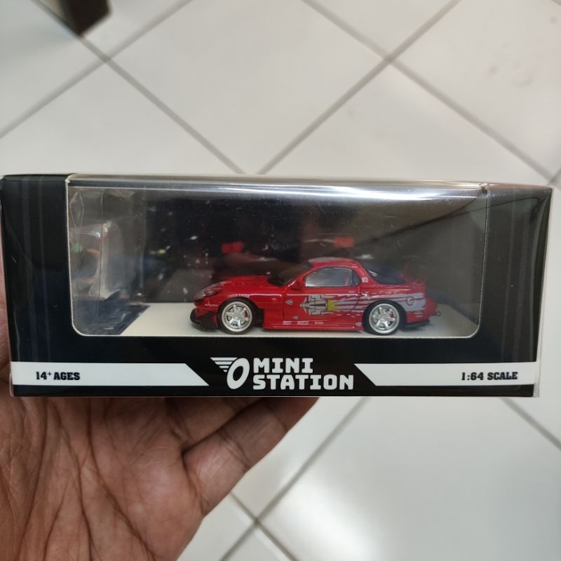Mini Station Mazda RX-7 Dom Fast Furious with Figure Dominic Toretto