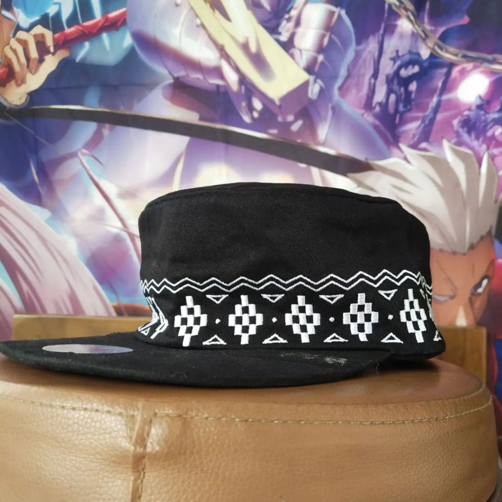 H. Coustic Fashion Black Cap Topi Official Original Second Japan Korea Brand Vintage Retro Casual Y2