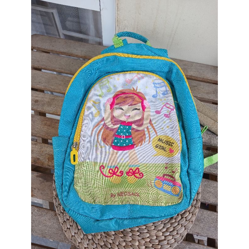 tas anak TK SD merk Neosack preloved perempuan