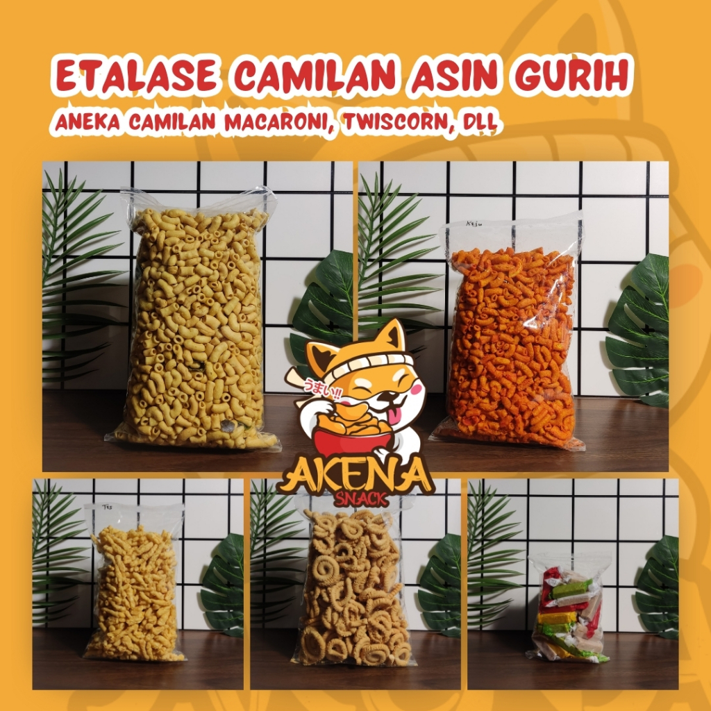 

ANEKA SNACK MACARONI KILOAN 250 & 500 GRAM MAKANAN RINGAN JAJAN CAMILAN TERLENGKAP MURAH