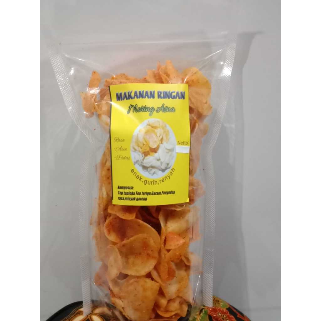 

Moring ASNA - Moring Pedas, Cimol Kering Pedas Tipis Dijamin Tidak Keras 250gram 1/4kg