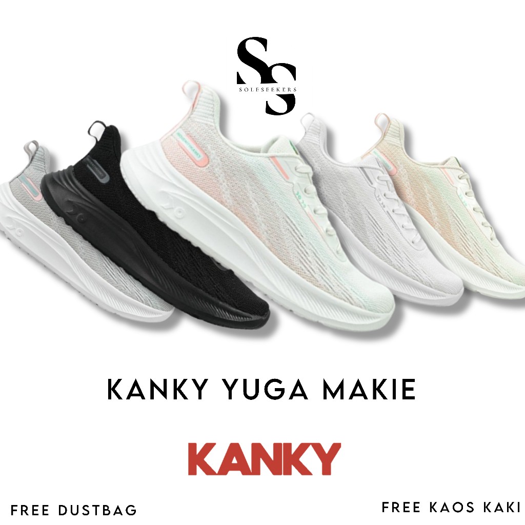 Sepatu Kanky Yuga Makie Sepatu Sneakers Casual Sepatu Kanky Sport Pria Wanita Original
