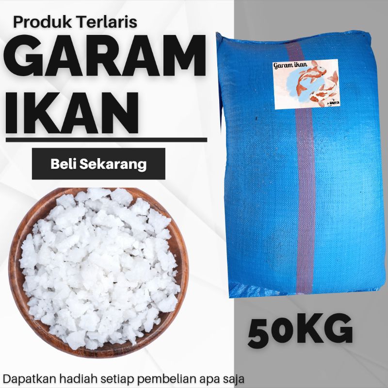 GARAM IKAN 50KG - GARAM KASAR - GARAM KROSOK