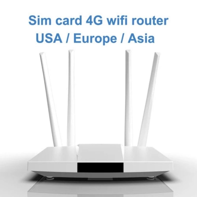 300Mbps 4G Sim Card Router Unlock Lte Wifi Antennas Cpe