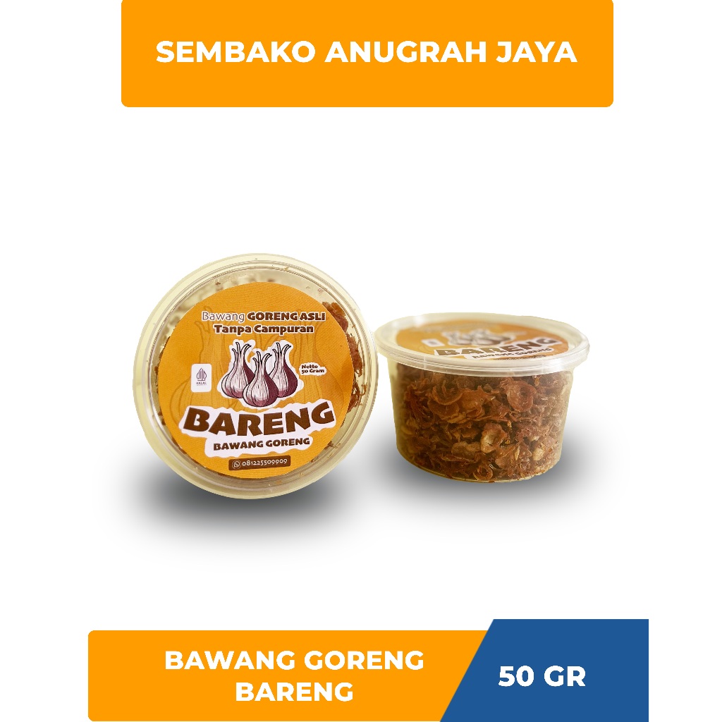 

Bawang Goreng Kemasan 50 Gram