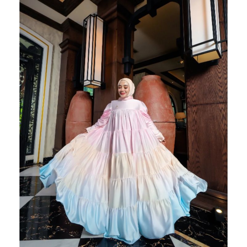 shellasaukia dress gradasi monogram SS