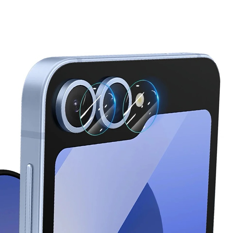 tempered glass kamera bulat samsung z flip 7 ,  z flip 6 / z flip6 bahan kaca