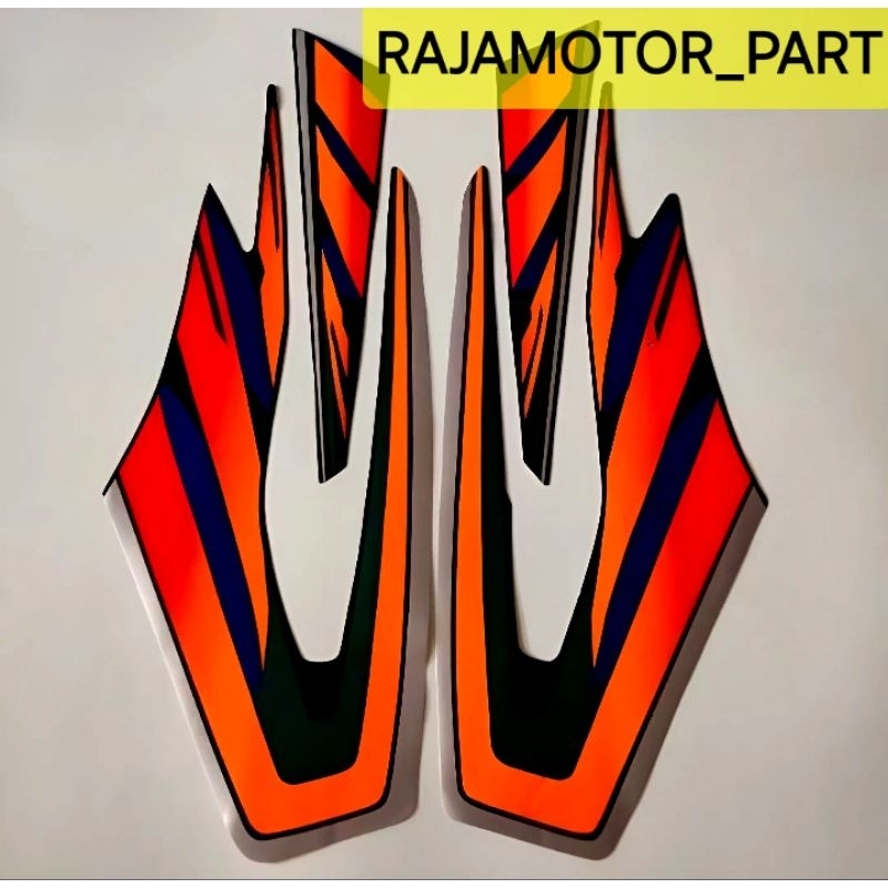 STRIPING STIKER YAMAHA RX KING 2007 KUNING LIS STANDAR BWEKUALITAS TERBAIK