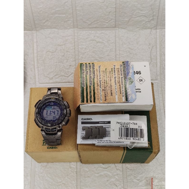 Casio Protrek PRG 240T 7DR Fullset