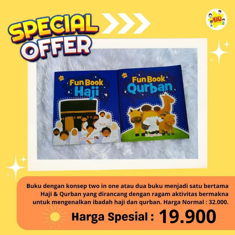Buku 2in1 Fun Book Haji dan Qurban Buku Bacaan Anak Buku Aktivitas Anak Muslim Islam Islami Ibadah K