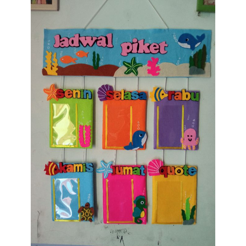 Hiasan Dinding Jadwal Piket Atau Jadwal Pelajaran