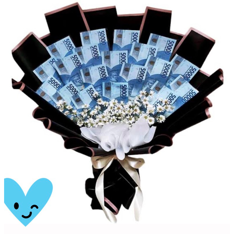 

Money bouquet medium to large size / buket uang pecahan 50