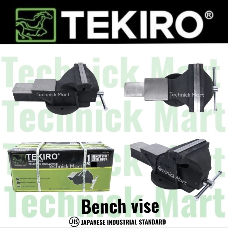 TEKIRO bench vise 3 inchi 4 inchi 5 inchi ragum tanggem besi penjepit catok meja