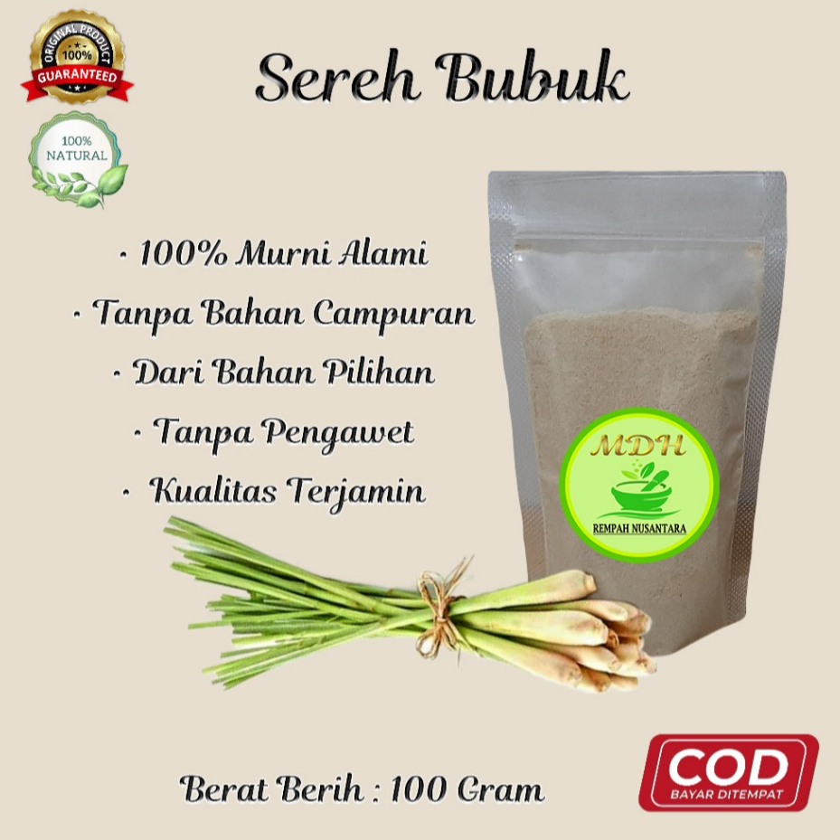 

SEREH BUBUK 100 GRAM ( FOOD DEHYDRATE ) - MURNI 100% DARI BAHAN PILIHAN
