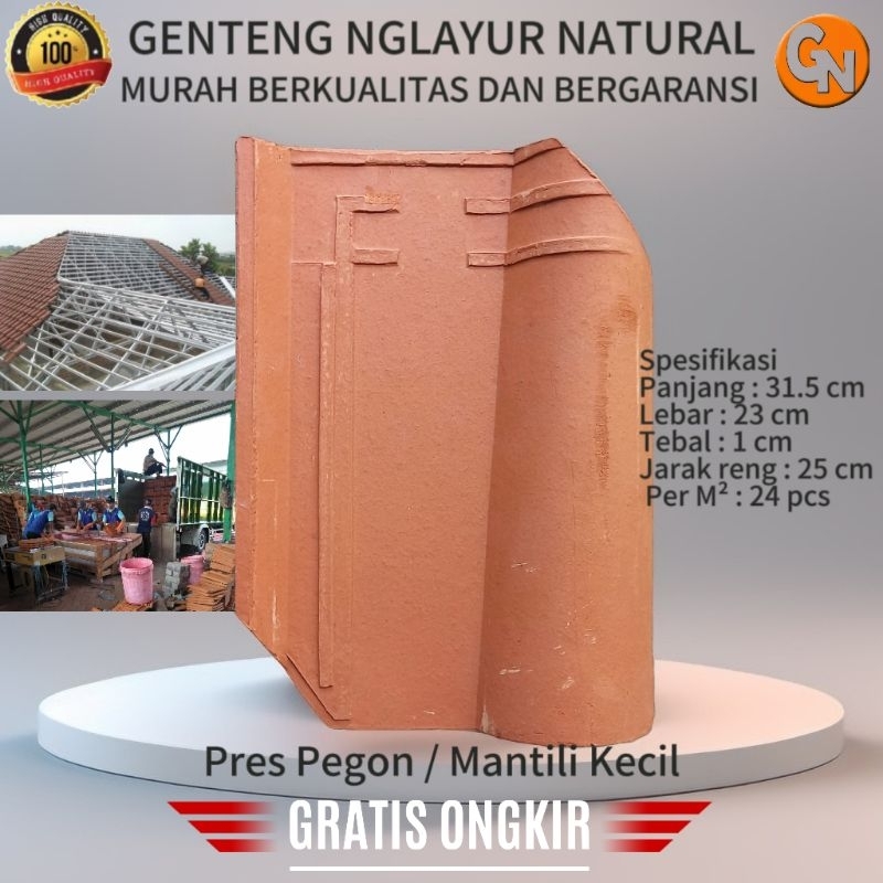 Genteng Pres Pegon / Mantili Kecil