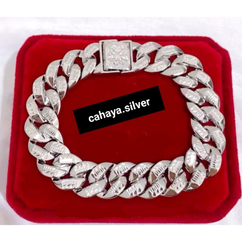 GELANG SISIK NAGA PERAK 925 SILVER