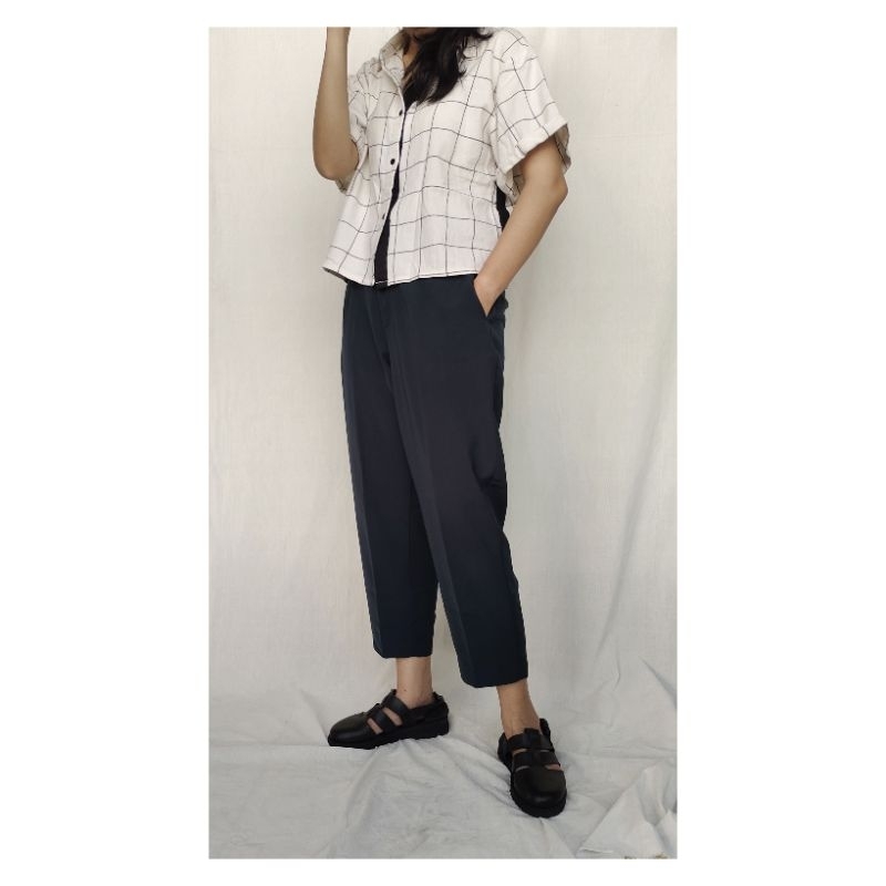 Celana Fashion Formal Wanita Hijau Botol