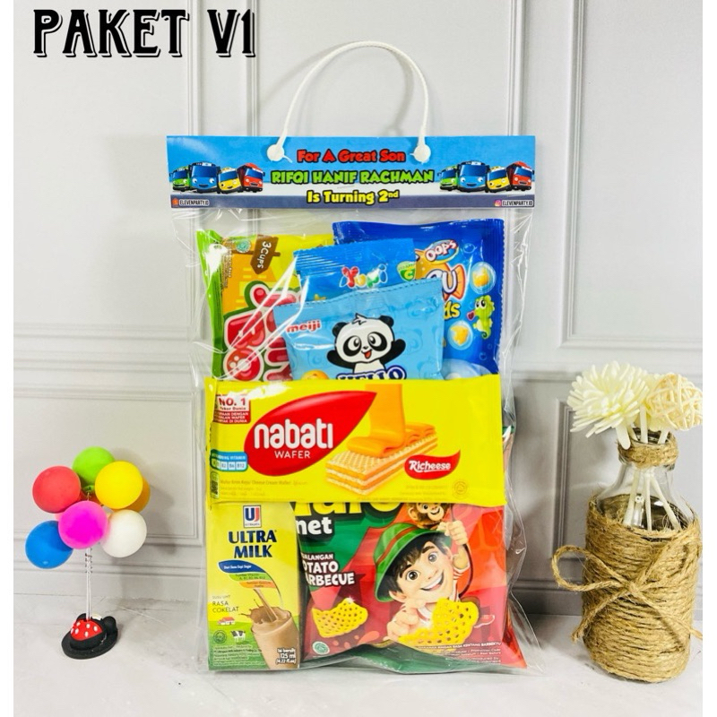 

Paket snack ulang tahun anak G 4/goodiebag ulang tahun/hampers ulang tahun anak