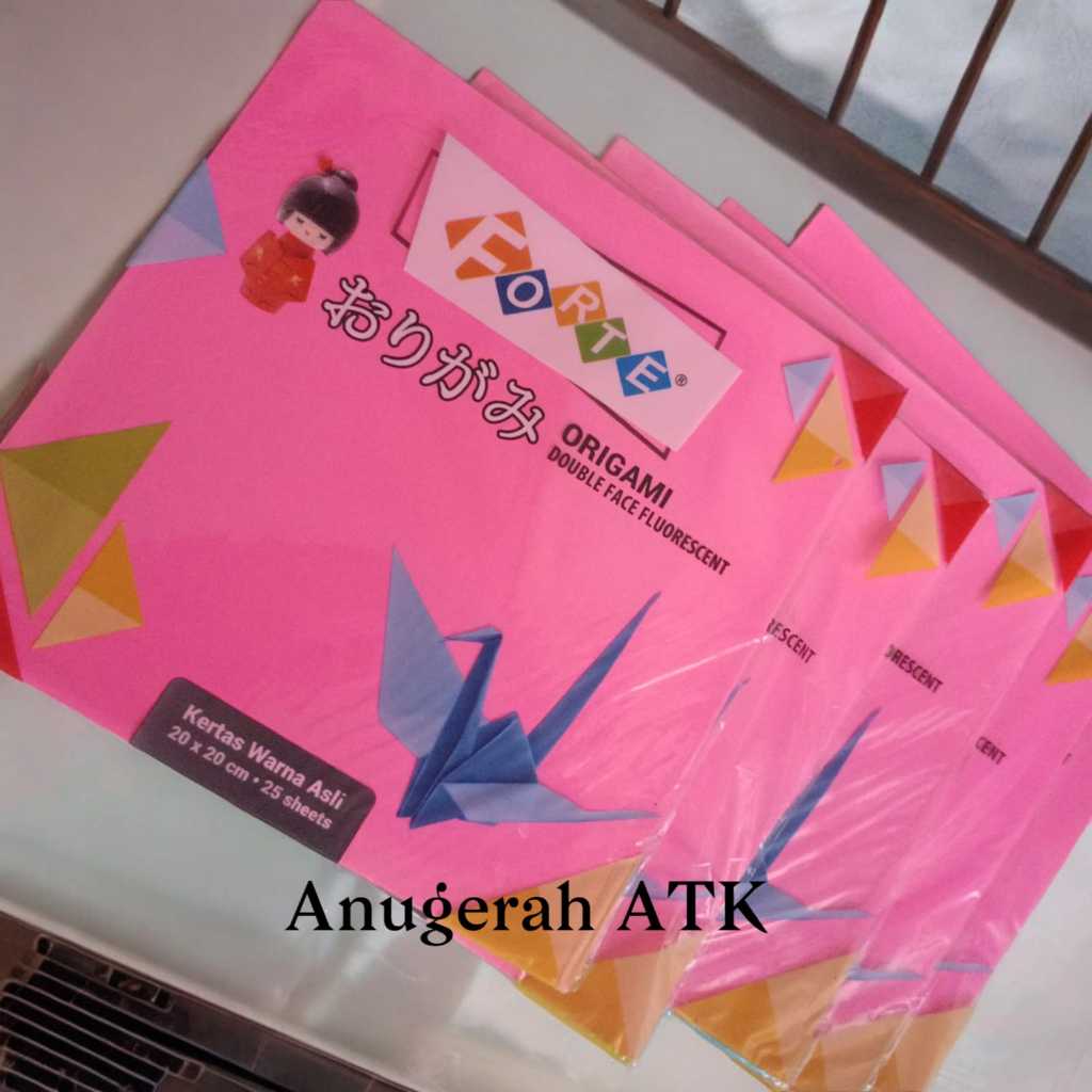 

ORIGAMI KERTAS LIPAT DUA SISI FORTE 20X20 SATU PACK ( 25 LEMBAR )