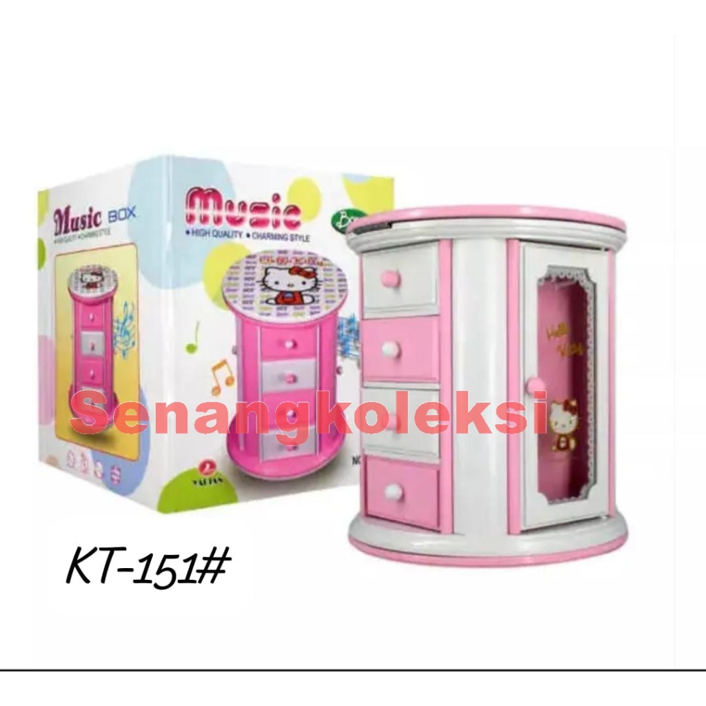 Kotak Musik Hello Kitty Pink Music Box