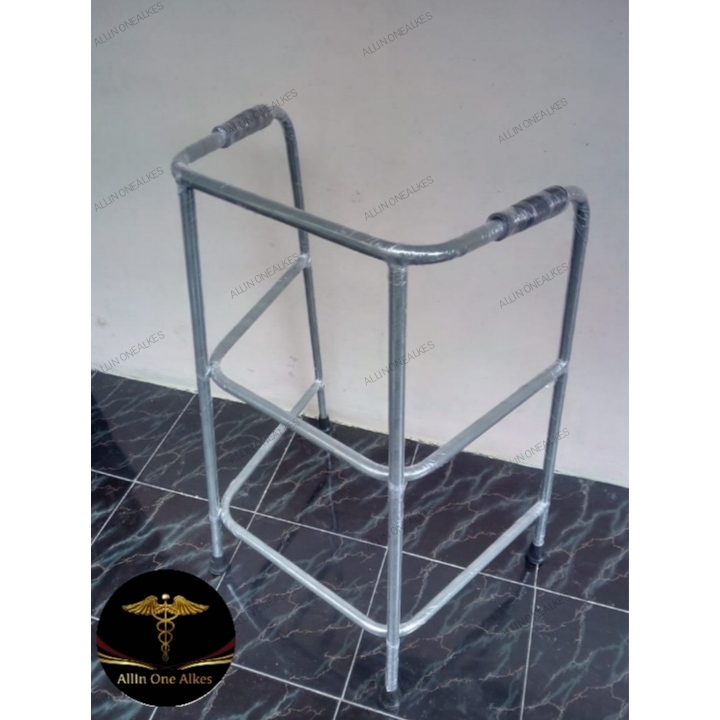 Walker Alat Bantu Jalan Dewasa (INCLUDE KARET) (BB 90kg keatas) (premium quality) / Tongkat Alat Ban