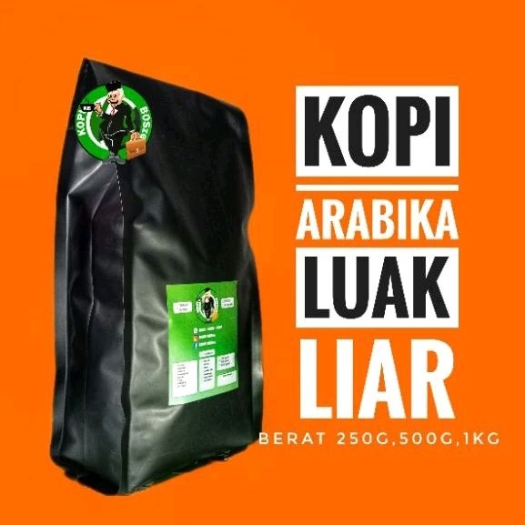 

Coffee Arabica/Kopi Arabika LUAK LIAR Aceh Goyo Kopi Luak Liar Aceh Gayo Limited Edition Rasanya Nikmat Aromanya Harum