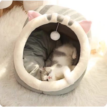 Tempat Tidur Kucing Rumah Kucing Kualitas Premium Cat House Cat House Tent Tempat Tidur Anak Anjing 