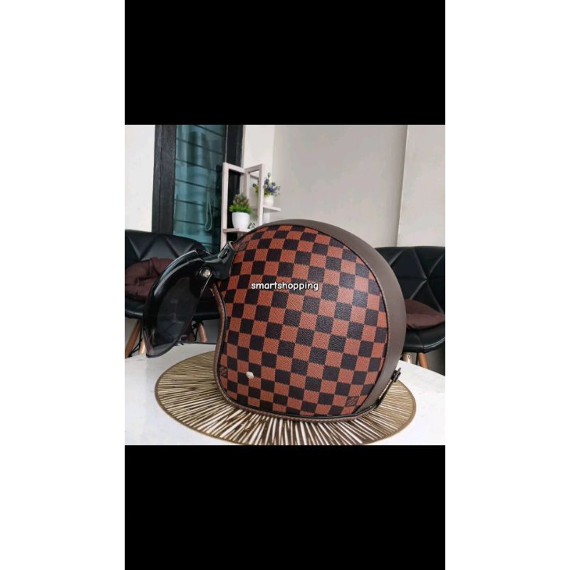 Helm Bogo kulit motif Damr helm Bogo wanita hijab cepol