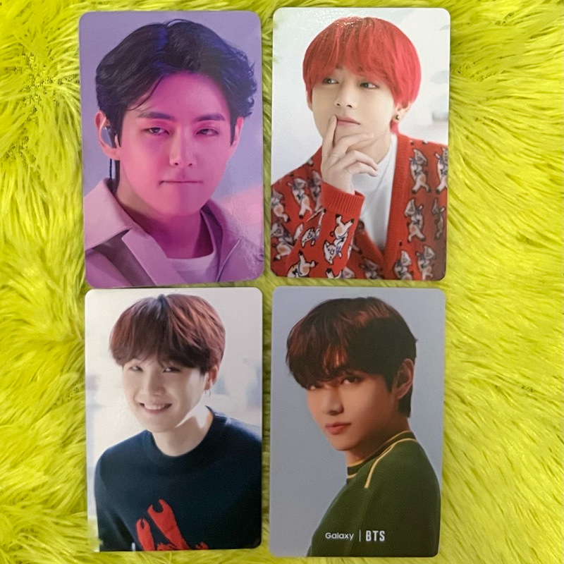 Photocard BTS Official — Taehyung V Suga Yoongi D:ICON Samsung Galaxy JP dicon