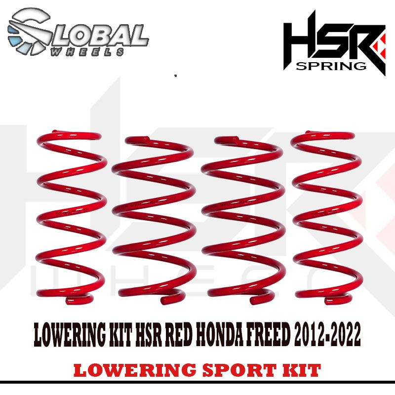 Lowering Kit HSR Red / Per Ceper Buat Mobil Honda Freed 2012-2022