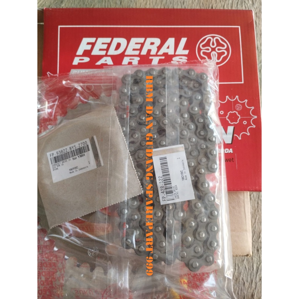 GEAR SET GIR SET YAMAHA VIXION NEW ORIGINAL FEDERAL NVA