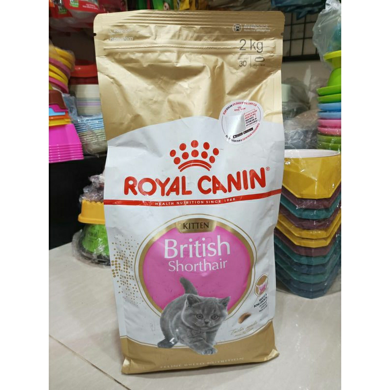 Royal canin British kitten 2kg dry food/makanan kering khusus untuk anak kucing British