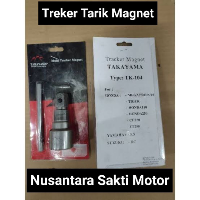 ( tk-104 ) treker tarik magnet honda mega pro new verza 2010 tiger 150 250 rx ch